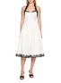 NANA JACQUELINE Contrast Lace Halter Neck Midi Dress