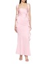 NANA JACQUELINE Ruffle Trim Backless Camisole Maxi Dress