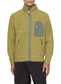 AND WANDER Stand Collar Contrast Trim Jacket
