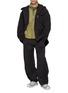 Figure View - Click To Enlarge - AND WANDER - Stand Collar Contrast Trim Jacket