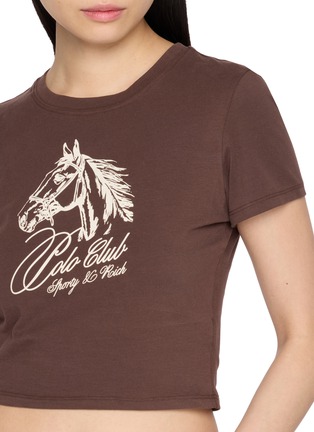  - SPORTY & RICH - Horse Polo Club Micro T-Shirt