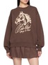 SPORTY & RICH Horse Polo Club Micro Crewneck Sweater
