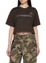 AND WANDER Reflective Logo Cropped T-Shirt
