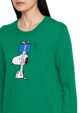  - CHINTI & PARKER - X Peanuts Snoopy Gift Intarsia Wool Cashmere Sweater