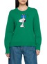 CHINTI & PARKER X Peanuts Snoopy Gift Intarsia Wool Cashmere Sweater
