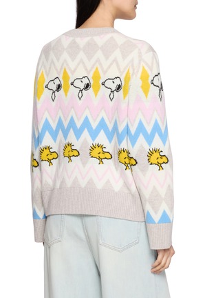 Back View - Click To Enlarge - CHINTI & PARKER - X Peanuts Snoopy Fair Isle Wool Cashmere Sweater