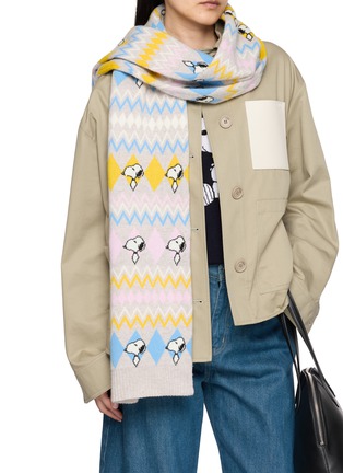 Figure View - Click To Enlarge - CHINTI & PARKER - Peanuts Fairsle Scarf