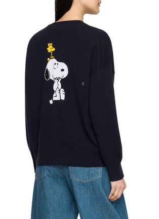 Back View - Click To Enlarge - CHINTI & PARKER - X Peanuts Snoopy Woodstock Intarsia Wool Cashmere Sweater