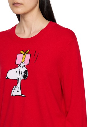  - CHINTI & PARKER - X Peanuts Snoopy Gift Intarsia Wool Cashmere Sweater