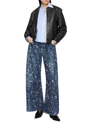 Figure View - Click To Enlarge - E.L.V. DENIM - Dalston Paint Splatter Denim Jeans