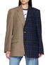 E.L.V. DENIM Jamie Check Blazer