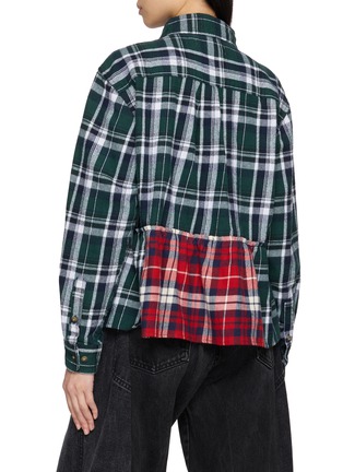 Back View - Click To Enlarge - E.L.V. DENIM - Vienne Plaid Shirt Jacket