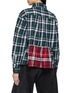 Back View - Click To Enlarge - E.L.V. DENIM - Vienne Plaid Shirt Jacket