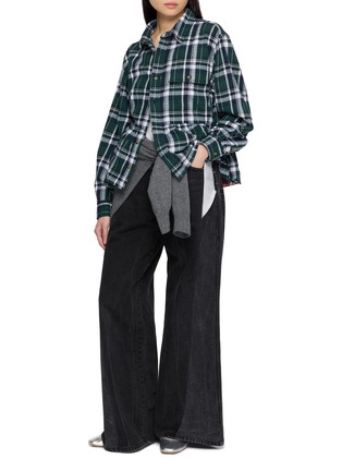 Figure View - Click To Enlarge - E.L.V. DENIM - Vienne Plaid Shirt Jacket