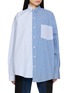 E.L.V. DENIM Mina Stripe Cotton Shirt