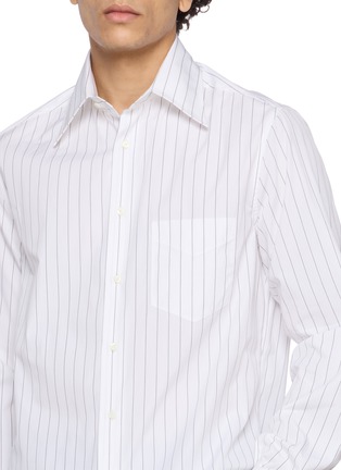  - BRUNELLO CUCINELLI - Striped Cotton Poplin Shirt