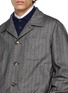  - BRUNELLO CUCINELLI - Pinstriped Chevron Cashmere Silk Jacket