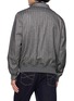 Back View - Click To Enlarge - BRUNELLO CUCINELLI - Pinstriped Chevron Cashmere Silk Jacket
