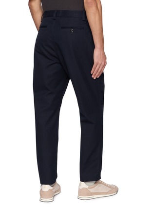 Back View - Click To Enlarge - BRUNELLO CUCINELLI - Straight Leg Gabardine Pants