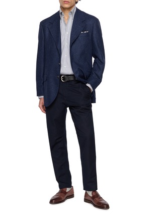 Figure View - Click To Enlarge - BRUNELLO CUCINELLI - Single Breasted Glen Chequered Jacket