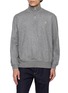 BRUNELLO CUCINELLI Half Zip Cashmere Jersey Sweatshirt