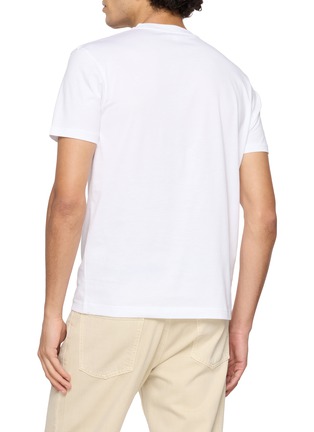 Back View - Click To Enlarge - SUNSPEL - Crewneck Midweight Cotton T-Shirt