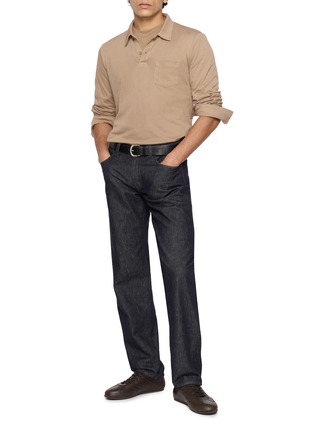 Figure View - Click To Enlarge - SUNSPEL - Long Sleeve Riviera Cotton Polo Shirt