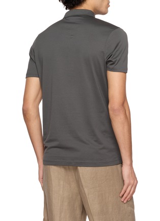 Back View - Click To Enlarge - SUNSPEL - Short Sleeve Jersey Polo Shirt
