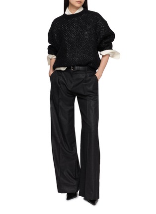 Figure View - Click To Enlarge - BRUNELLO CUCINELLI - Straight Leg Suiting Pants