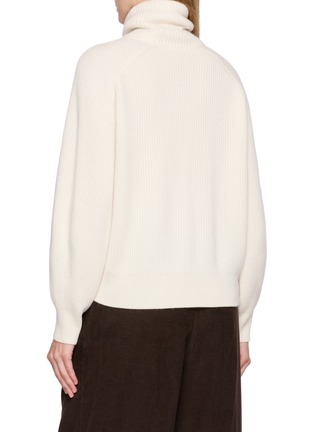 Back View - Click To Enlarge - BRUNELLO CUCINELLI - Drawstring Turtleneck Knit Sweater