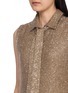  - BRUNELLO CUCINELLI - Scarf Spread Collar Sequin Knit Vest