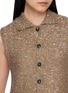  - BRUNELLO CUCINELLI - Scarf Spread Collar Sequin Knit Vest