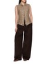 Figure View - Click To Enlarge - BRUNELLO CUCINELLI - Scarf Spread Collar Sequin Knit Vest
