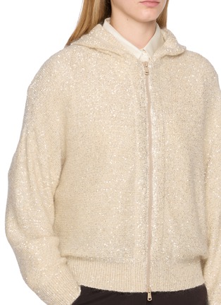  - BRUNELLO CUCINELLI - Hooded Zip Up Cardigan