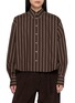 Main View - Click To Enlarge - BRUNELLO CUCINELLI - Striped Point Collar Shirt