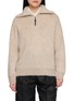 Main View - Click To Enlarge - BRUNELLO CUCINELLI - High Collar Half Zip Sweater