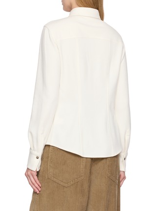 Back View - Click To Enlarge - BRUNELLO CUCINELLI - Polo Fit Patch Pocket Shirt