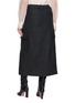 Back View - Click To Enlarge - BRUNELLO CUCINELLI - Flannel Cargo Pocket Midi Skirt