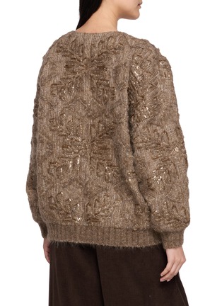 Back View - Click To Enlarge - BRUNELLO CUCINELLI - V-Neck Button Up Cardigan