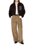 Figure View - Click To Enlarge - BRUNELLO CUCINELLI - Cropped Zip Up Padded Jacket
