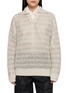 Main View - Click To Enlarge - BRUNELLO CUCINELLI - Spread Collar Open Knit Sweater