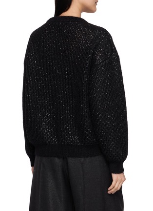 Back View - Click To Enlarge - BRUNELLO CUCINELLI - Sequin Knit Sweater