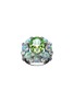MING SONG HAUTE JOAILLERIE Platinum Tourmaline Opal Diamond Ring
