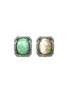 MING SONG HAUTE JOAILLERIE 14K White Gold Diamond Opal Earrings