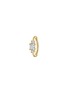 MARIA TASH Princess 18K Gold Diamond  Hoop Earring