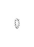 MARIA TASH 14K White Gold Granulated Hoop Earring