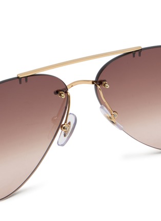 Detail View - Click To Enlarge - RAY-BAN - Metal Aviator Sunglasses