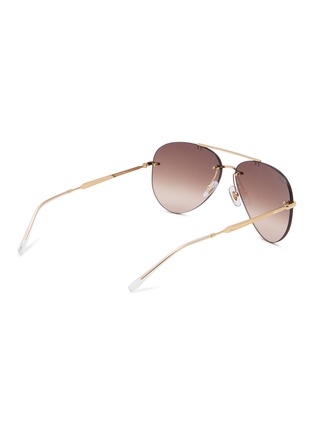 Figure View - Click To Enlarge - RAY-BAN - Metal Aviator Sunglasses