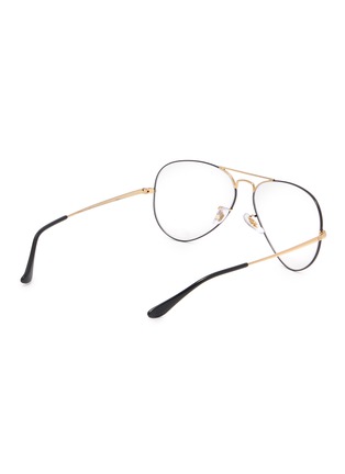 Figure View - Click To Enlarge - RAY-BAN - Metal Aviator Optical Glasses