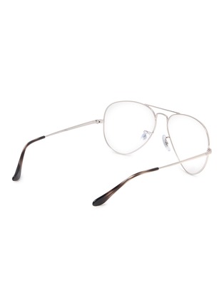 Figure View - Click To Enlarge - RAY-BAN - Metal Aviator Optical Glasses